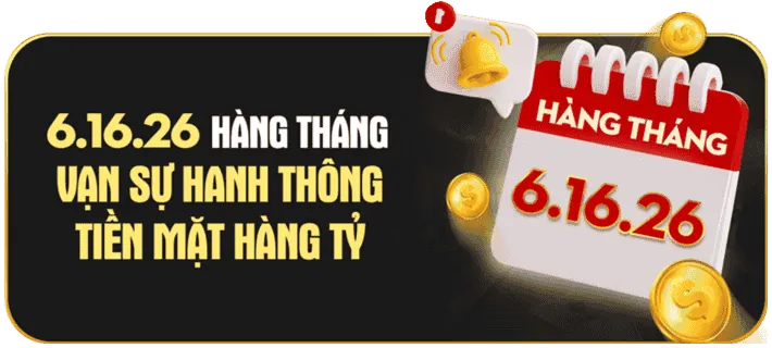 Thưởng nạp lại hàng ngày cho game Nổ Hũ